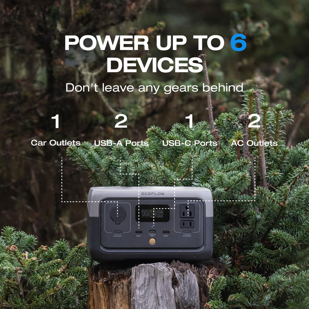 EF ECOFLOW Portable Power Station RIVER 2, 256Wh 300W