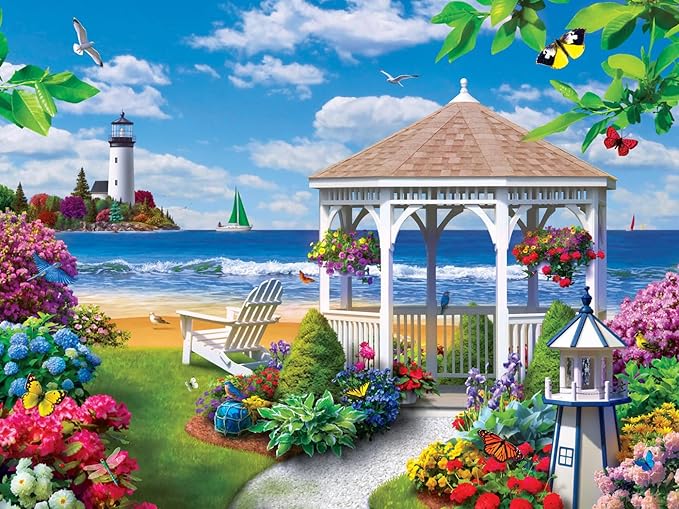 Masterpieces 300 Piece EZ Grip Jigsaw Puzzle - Oceanside View - 18"x24"