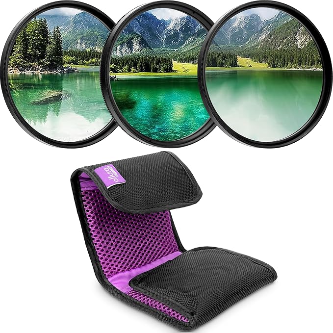 Altura Photo 49mm Lens Filter Kit - Multi-Coated UV Protector, CPL Polarizing and ND Neutral Density Filters + Case for Camera Accessories & Lenses
