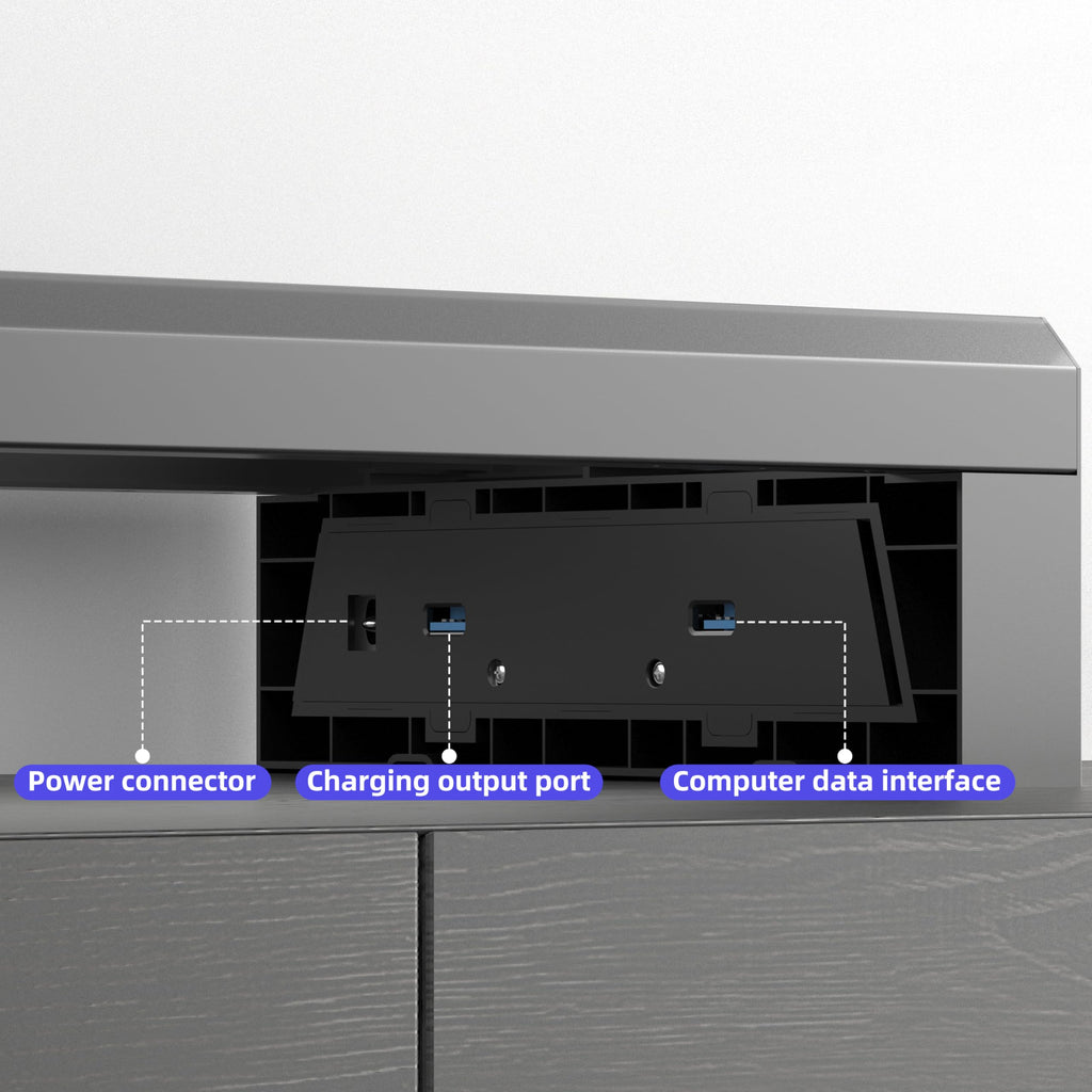 GECKOSTROLL Computer monitor stand (USB Hub Fast Charging Version, 700mm)