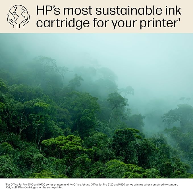 HP 923e EvoMore High Yield Magenta Ink Cartridge | Works OfficeJet 8120 Series, OfficeJet Pro 8130 Series | Carbon Neutral | 4K0T5LN