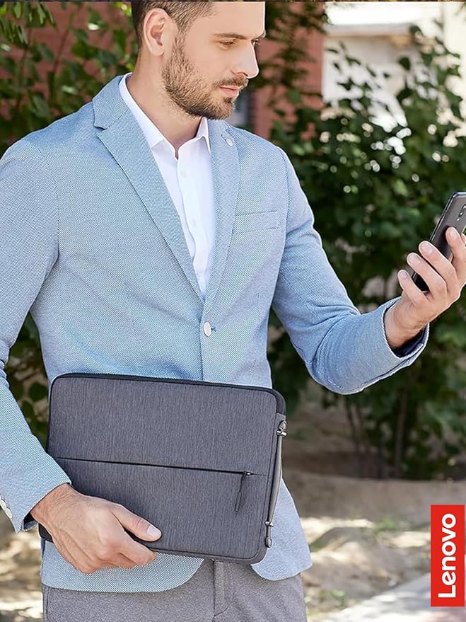 Lenovo Urban Laptop Sleeve 13 Inch for Laptop/ Notebook/Tablet Compatible with MacBook Air/Pro Water Resistant - Charcoal Grey