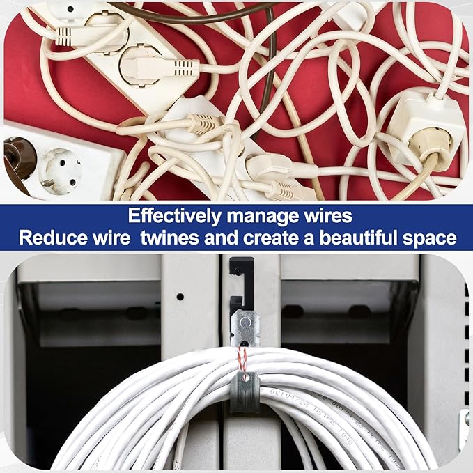 Zonon 25 Pcs J Hooks for Hanging Metal J Hook Hangers Cable Support with Bat Wing Heavy Duty G60 Galvanized Steel Cable Hooks for Attaching Ceiling Wire Threaded Rod, Ul Certification(1-5/16 Inch)