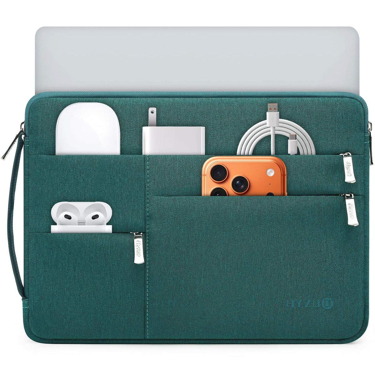 HYZUO 13.3-14 Inch Laptop Case Sleeve Bag for MacBook Pro 14 M5, Light Gray