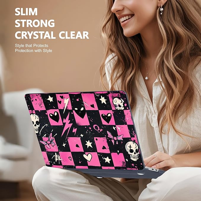 for MacBook Pro 16 inch Case 2019 2020 Release Model A2141, Plastic Hard Shell Cover with Keyboard Cover for MacBook Pro 16 inch with Touch Bar & Touch ID, Pop Punk Checkerboard