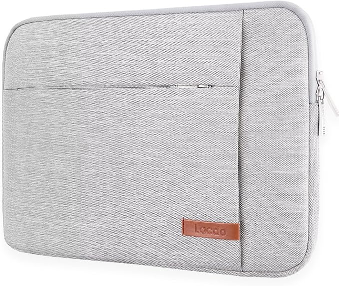 Lacdo Laptop Sleeve Case for 16 inch New MacBook Pro M4/M3/M2/M1 Pro/Max A3403 A3186 A2991 A2780 A2485 A2141 2024-2019 | 15 inch Microsoft Surface Laptop 7th Copilot+PC, 6 5 4 3 Computer Bag, Gray