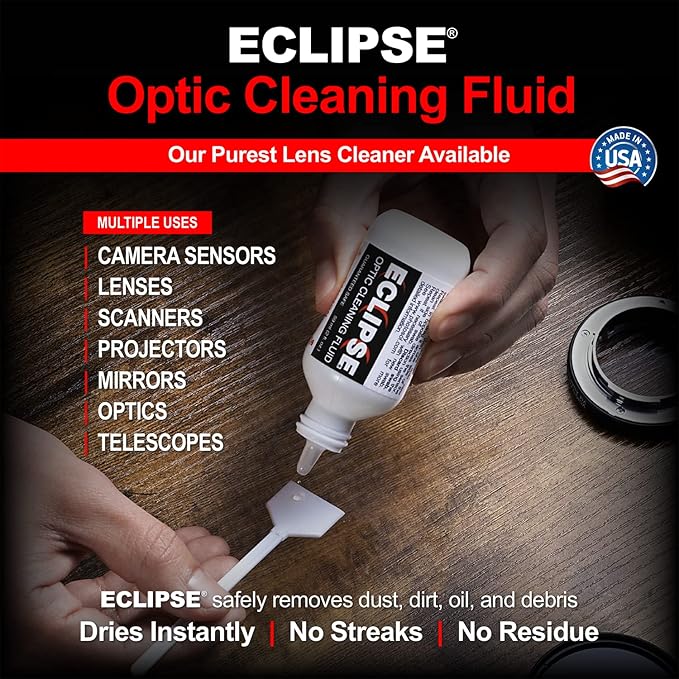 Photographic Solutions Digital Survival Kit - Type-3 (24mm) Sensor Swabs, PEC-PAD Photo Wipes, E-Wipe Packet, Eclipse Optic Cleaning Fluid - Camera Cleaning Kit with Travel Bag