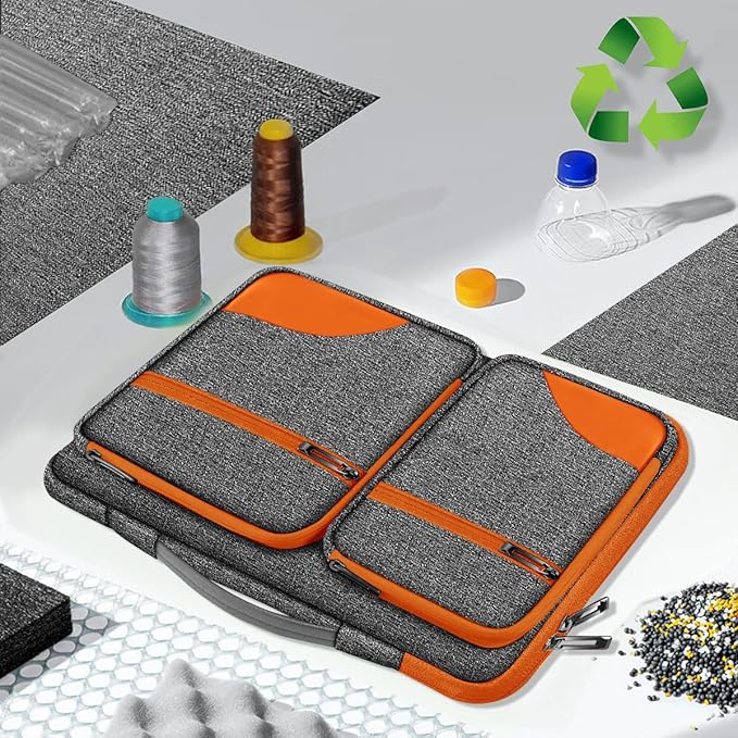 ZINZ Laptop Case 15 15.6 16 inches Sleeve Slim Briefcase Spill-Resistant Handbag for Most Popular 15" 15.6" 16" Notebooks，G01OG01