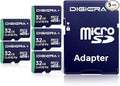 32GB CT100 microSDHC UHS-I Memory Card with Adapter - up to 100MB/s, C10, U1, V10, Full HD, A1, Micro SD Card for Smartphones, Tablets, Cameras, Gaming Consoles, and Drones (5 Pack)