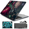 Batianda Case for MacBook Air 15" with M5 M4 M3 M2 Chip, Vintage Dark Peony