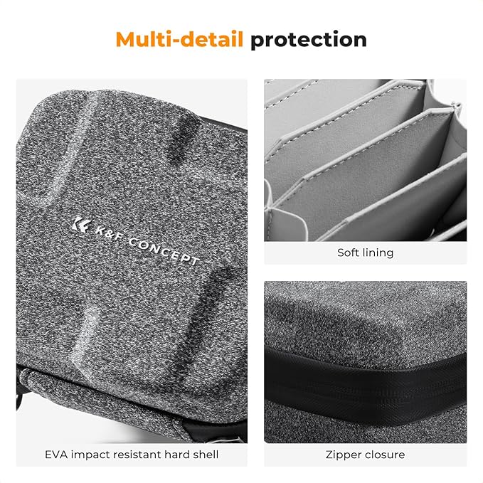K&F CONCEPT 10 in 1 Lens Filter Case, Filter Bag Up to 95mm