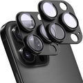 2 Pack Camera Lens Protector for iPhone 14 Pro/iPhone 14 Pro Max,[Not Easy to Breakn ] AR Tempered Glass Strong Adsorption Metal Camera Cover Screen-Black