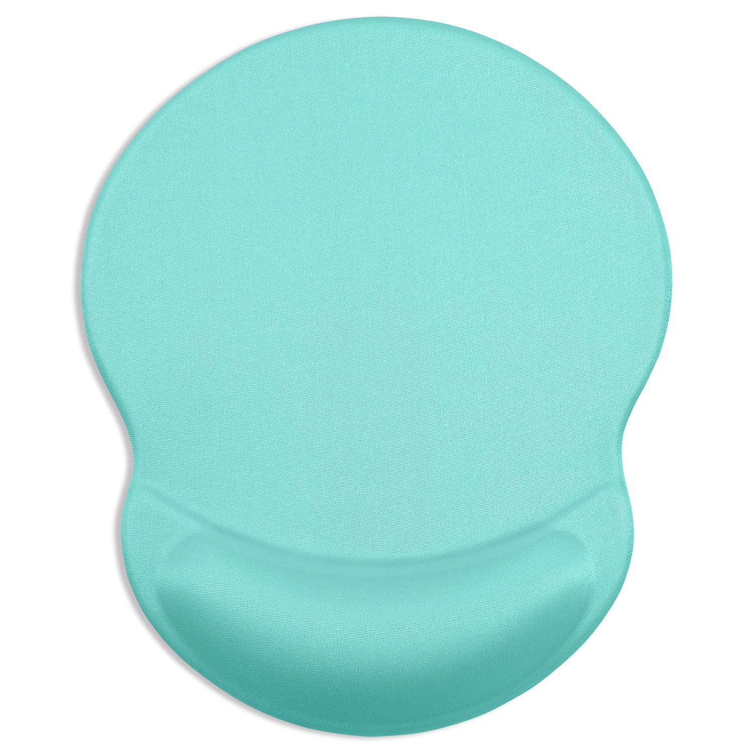 ITNRSIIET Ergonomic Mouse Pad with Gel Wrist Support Small Wrist Rest Smooth Surface Non-Slip PU Base Comfortable Office Supplies Pain Relief, 8.7 x 7.2 inches, Green