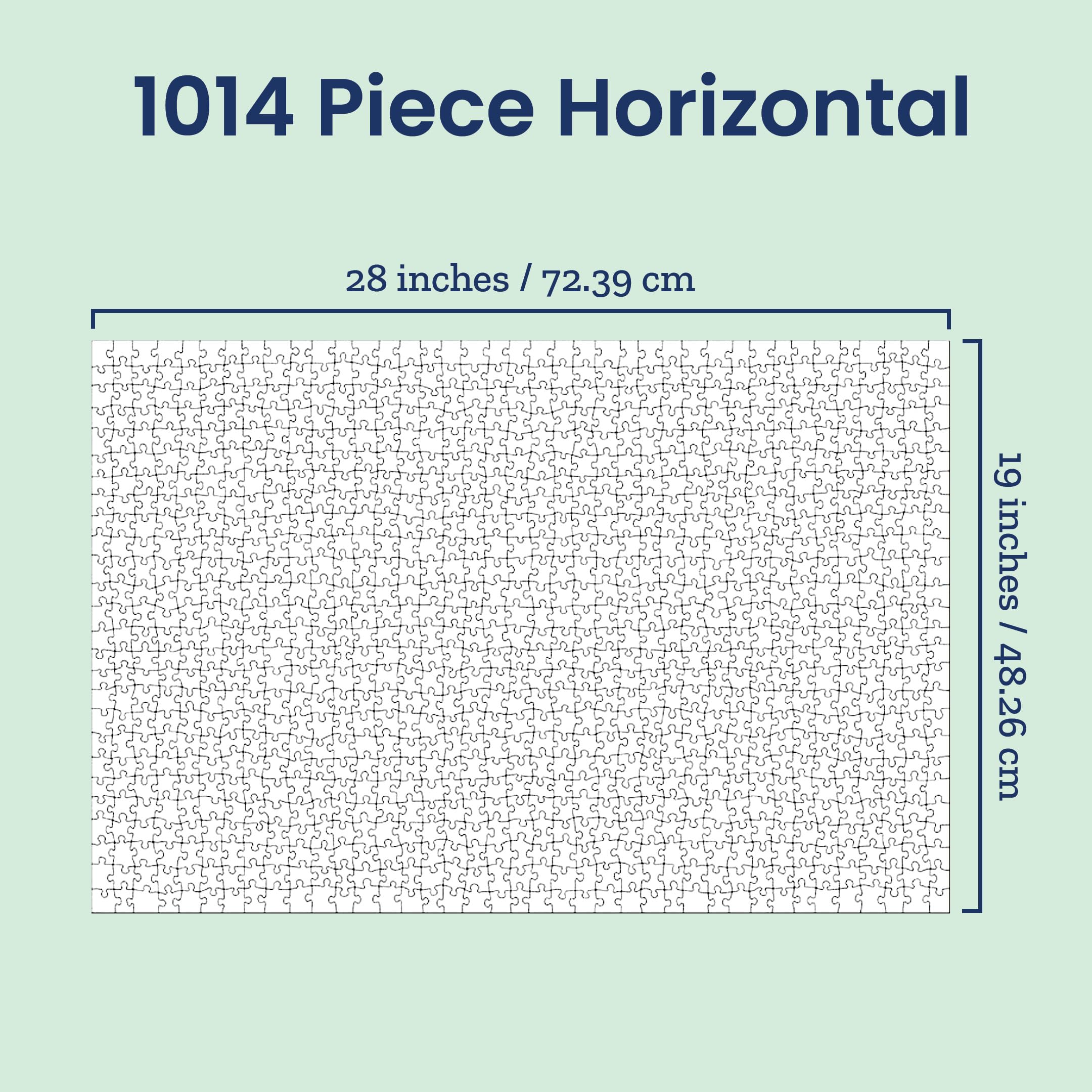 Photo Personalized Puzzle for Mother's Day | 1000 Piece, Custom Jigsaw Puzzle (Horizontal/Landscape) | 30" x 20" I See Me!
