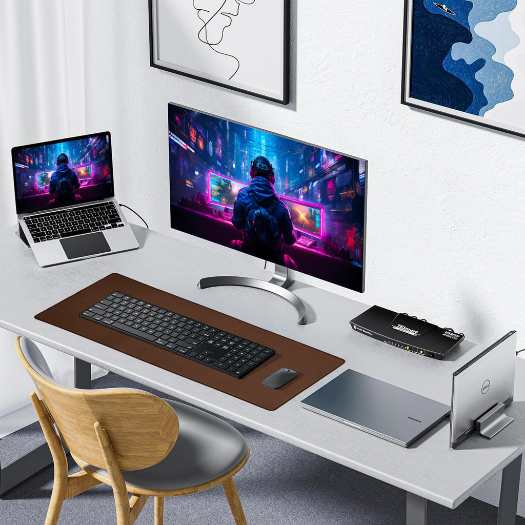ALOANES Non-Slip Extended Mouse Pad Office&Home Desk Mat Stitched Edge