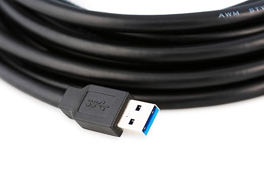 100 Feet Active USB Extension Cable 3.0 Male to Female with 3 Extension chipsets Signal Booster - Repeater Cord 30 Meters / 100 Feet (AC Power Supply Included)