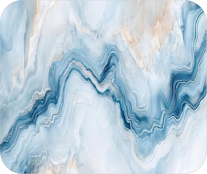 Decorative Colorful Mouse Pad Mat Mousepad for Desk Computer Laptop PC Gaming Home or Office Gift (Blue Agate MP29)