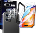 2 pack Full 9H+ 12FT Military Grade Glass Screen Protector for iPhone 15 Pro + 2 pack Camera Lens Protector with easy Installation Frame Case Friendly Shatterproof Tempered Glass 9H+ Hardness HD Clear Anti-Scratch Glass Full Edge Coverage (6.1) 15Pro