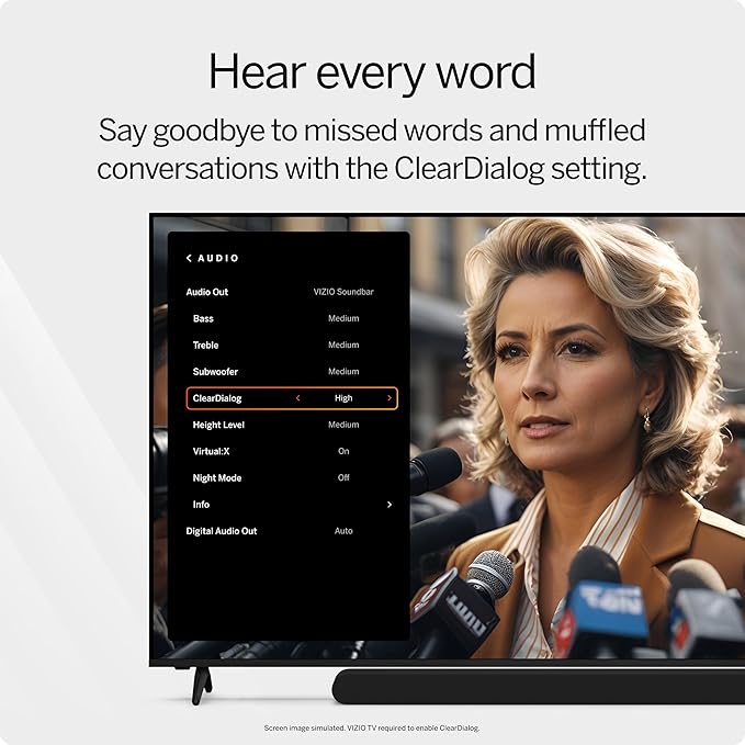 VIZIO 5.1 Soundbar SE, Wireless Subwoofer, Surround Sound w/Dolby Atmos & DTS:X, Bluetooth Speaker, QuickFit™ Compatible – SV510X-08 (New, 2024 Model)
