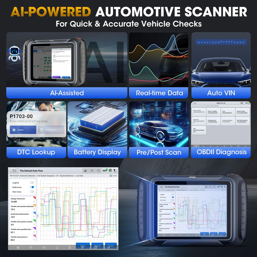 XTOOL D8W AI-Assisted Bidirectional Scan Tool with Topology Mapping