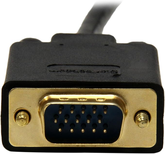 StarTech.com 3ft (1m) DisplayPort to VGA Cable - Active DisplayPort to VGA Adapter Cable - 1080p Video - DP to VGA Monitor Cable - DP 1.2 to VGA Converter - Latching DP Connector (DP2VGAMM3B)
