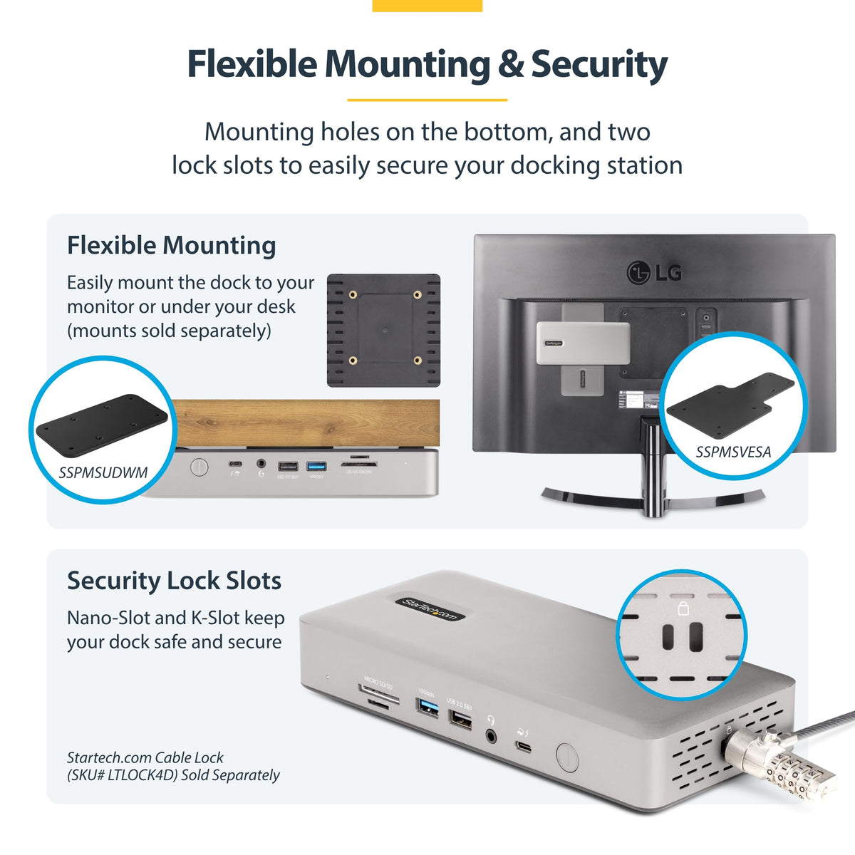 StarTech Thunderbolt 4 Dock, Quad 4K Win, Dual 4K Mac, 16-Port 40Gbps, 100W
