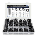 200 PCS Car Wire Loom Routing Clips Assortment Kit 14 Sizes Wiring Harness Routing Clips Push Mount Cable Zip Tie Replacement Parts for Universal Honda GM Mazda