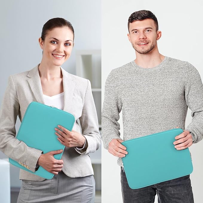 RAINYEAR 16 Inch Laptop Sleeve Protective Soft Case Padded Zipper Cover Specially Compatible with 16" MacBook Pro/Max M1 M2 M3 M4 A2141 A2485 A2780 A2991 A3403 A3186 (Blue, Upgraded Version)