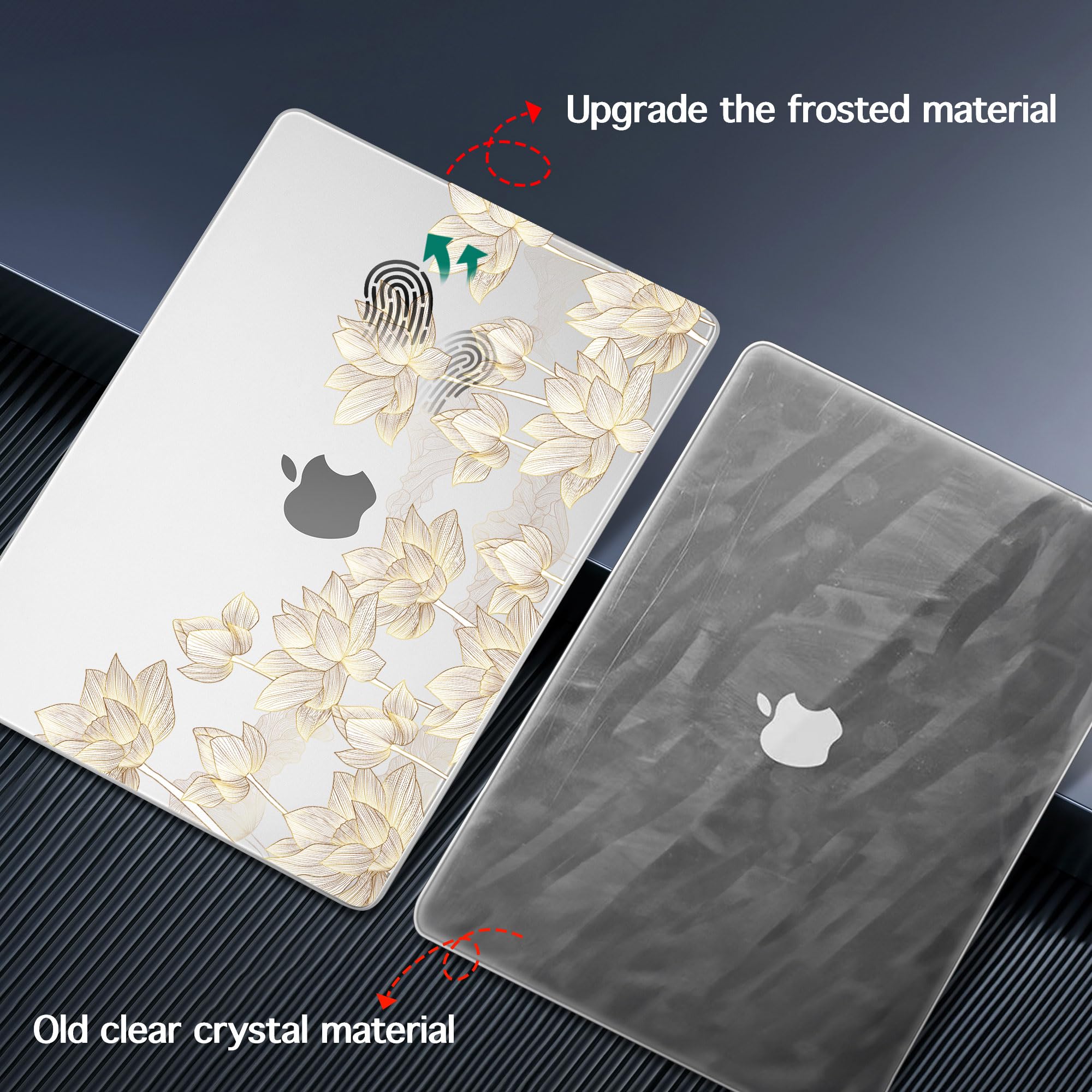 Lepeoac Case for 2026-2021 MacBook Pro 16-inch M5/M4/M3/M2/M1, Lotus