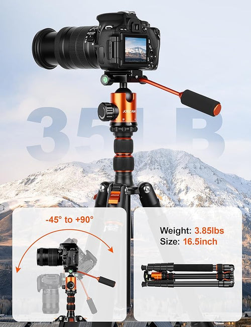83" Camera Tripod, Aluminum Tripod Monopod for DSLR Phone