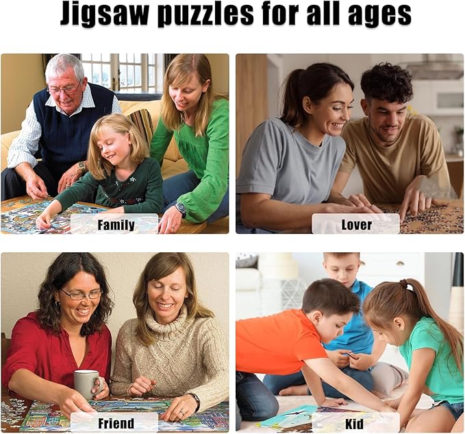 Custom Photo Puzzle,Personalized 300 Piece Jigsaw Puzzle for Adults
