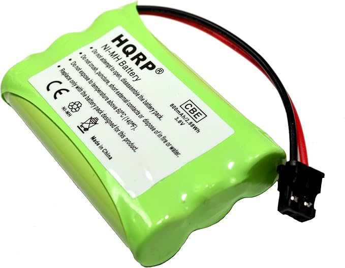 HQRP 10-Pack Cordless Phone Battery Compatible with Uniden PowerMax 5.8GHz 30878864022, Powermax 2.4 GHz, GE TL26402, GP 80AAALH3BMX, 80AAALH3BMZ Replacement