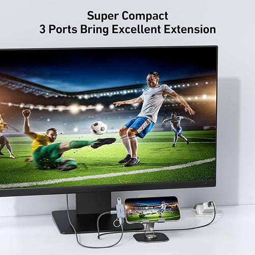 BENFEI USB C to HDMI 4K@60Hz, 10Gbps USB-A, 100W Power Delivery Compatible with iPad Pro, MacBook Pro/Air, iMac, iPhone 16/15 Pro/Pro Max, XPS, Thinkpad and More