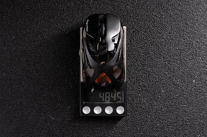 AM Infinity Gaming Wireless Mouse, 49g Metal Ultralight Hollow Design, 30000 DPI PAW3950 Sensor, Dual 8K Polling, Hot-Swappable Battery, DIY RGB Lighting – 2.4G/Bluetooth/Wired Gaming Computer Mouse