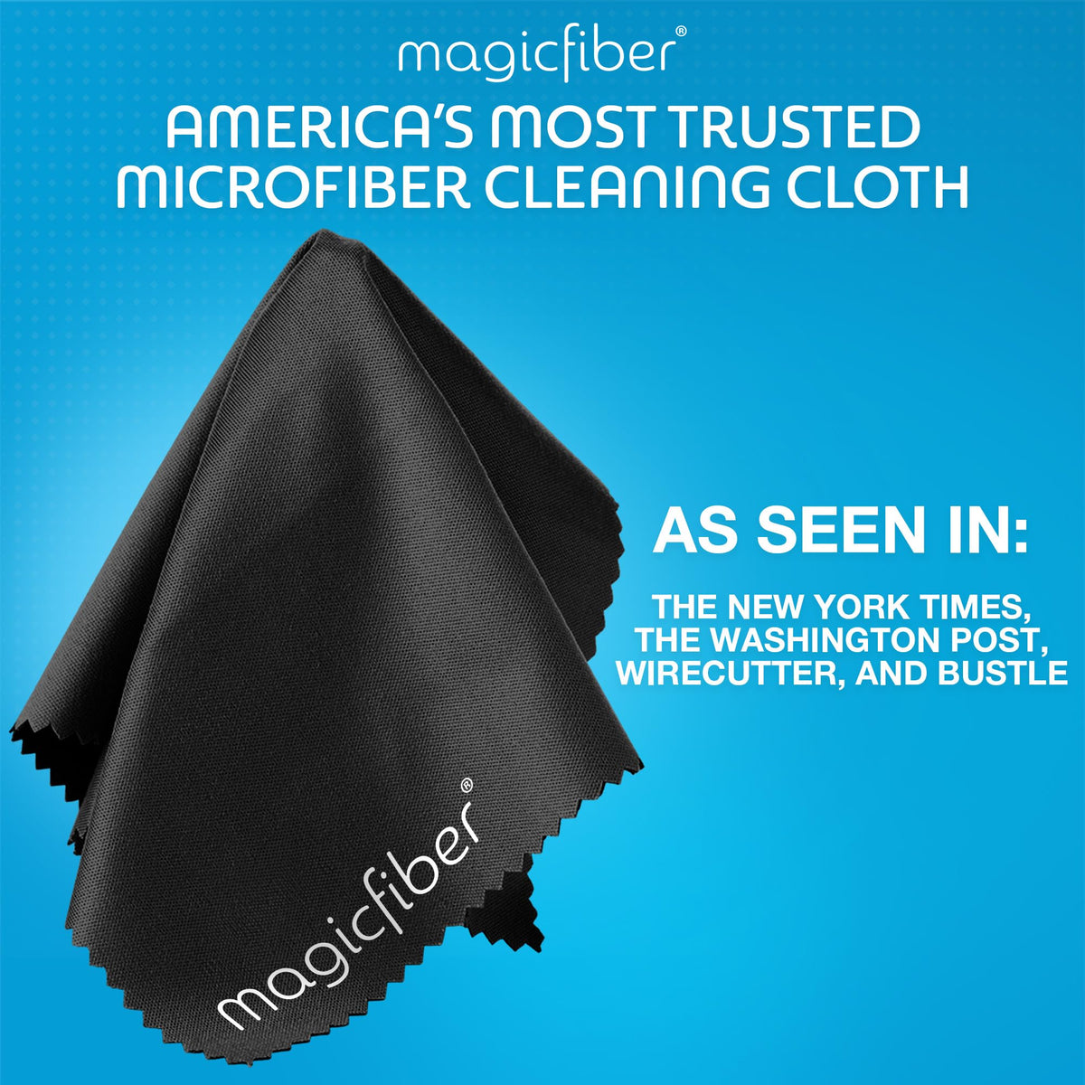 MagicFiber Glasses Cleaner Spray & Cloth Kit, Eye Glass & Lens Cleaner