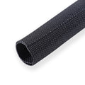 BuyUneed Black Split Braided Cable Management Sleeves 1/2inch -30Feet