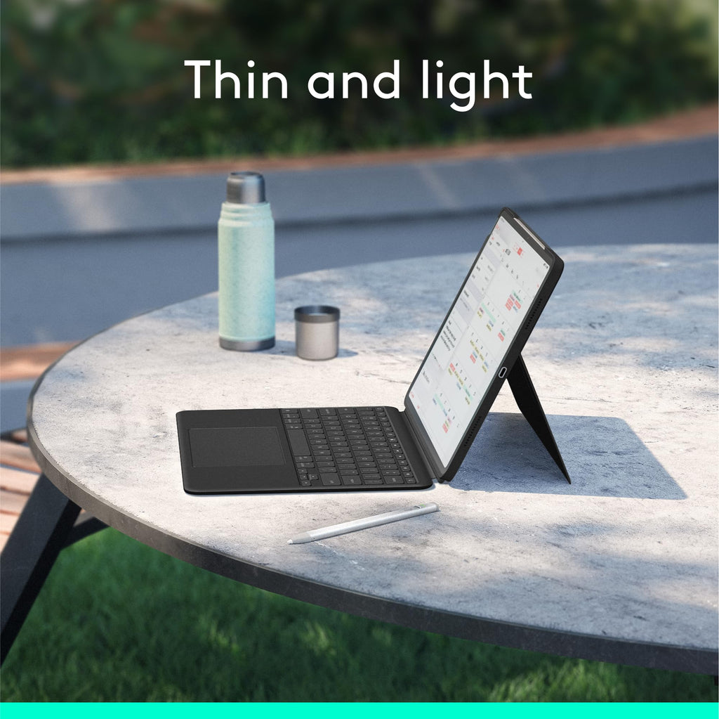 Logitech Combo Touch iPad Air 13 inch M2 M3 & M4 - Midnight Black