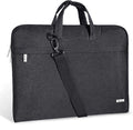 Voova Laptop Bag 17 17.3 Inch Waterproof Laptop Sleeve Case with Shoulder Straps & Handle, Computer Case Cover Slim Briefcase Compatible with 17-18” Hp Dell Asus Acer, Black