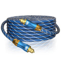 EMK Digital Optical Audio Cable 26Feet/8M Fiber Optical Toslink Cable SPDIF Audio Cable Male to Male Cord for Home Theater, Sound Bar, TV, PS4, Xbox, PlayStation & More