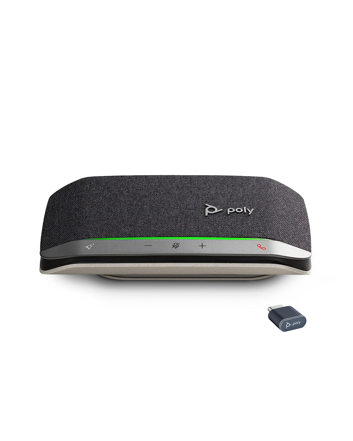 POLY - Sync 20+ USB-A Personal Bluetooth Smart Speakerphone (Plantronics) - Connect to Smartphones via Bluetooth-PC/Mac via - BT600 Dongle -Works with Teams (Certified), Zoom & More,Black