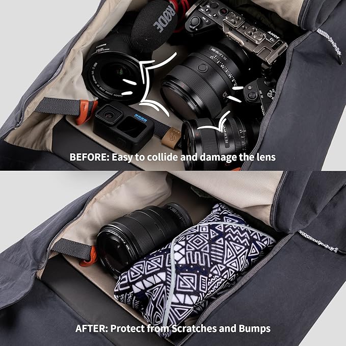 PGYTECH Protective Wrap - Anti-scratch Lens Wrap, Lens Protector, Magic Self-Adhesive Cloth Wrapper for DSLR/Camera/Phone/Accessories