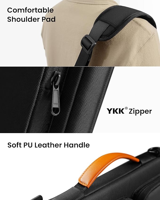 tomtoc Laptop Shoulder Bag for 14 Inch MacBook Pro M4/M3/M2/M1 Pro/Max 2024-2021, 13.5-14.4 Surface Laptop 6/5/Studio 2, Surface Book 3, 360 Protective Case Fit Asus VivoBook