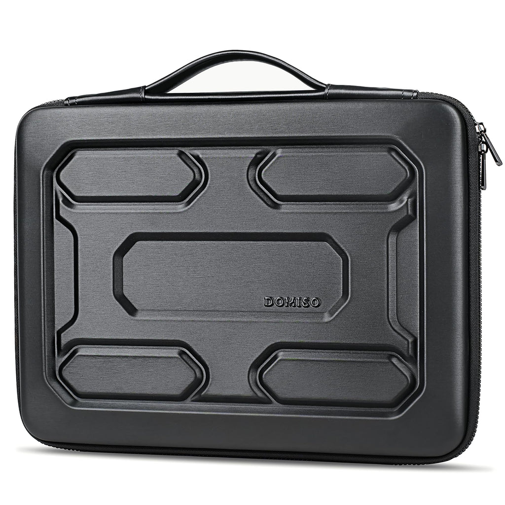DOMISO 17 inch Laptop Sleeve with Handle Shockproof Computer Bag Waterproof EVA Protective Carrying Case for 17.3" MSI GS73VR Stealth Pro/HP Envy 17/LG Gram 17"/ROG Strix GL702VS, Black