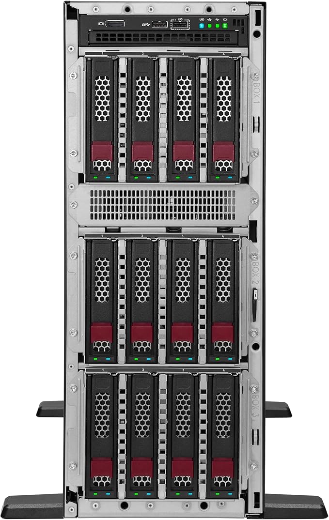 Hewlett Packard Enterprise ProLiant ML350 Gen11 Tower Server w/one Intel Xeon Silver 4516Y+, 2.2GHz, 24c 1P 2x32GB-R 8SFF MR408i-o 2x960GB SSD 2x800W PS (HPE Smart Choice P83320-005)
