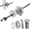 RV Cable Passthrough for Starlink mini, RV Cable Grommet Compatible with Starlink, Ethernet, Coax, Water-Resistant and Anti-Drop RV Cable Routing(Gray)