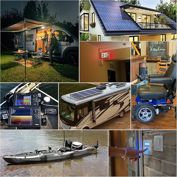 Weize 12V 100Ah TM LiFePO4 Lithium Battery, Built-in Smart BMS, Group 31 Deep Cycle Battery Perfect for Trolling Motor, RV, Solar, Marine, Overland/Van, and Off Grid Applications