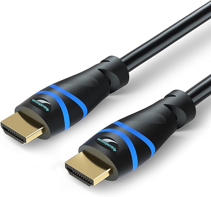 BlueRigger 8K HDMI Cable (3FT - 5 Pack, 8K 60Hz HDR, 4K 120Hz, High Speed 48Gbps with Ethernet, eARC, 3D, HDCP 2.3) - Compatible with PS5, Xbox, Roku, Apple TV, Switch, PC