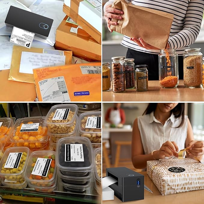 Nelko Bluetooth Thermal Shipping Label Printer, 4x6 Label Printer for Shipping