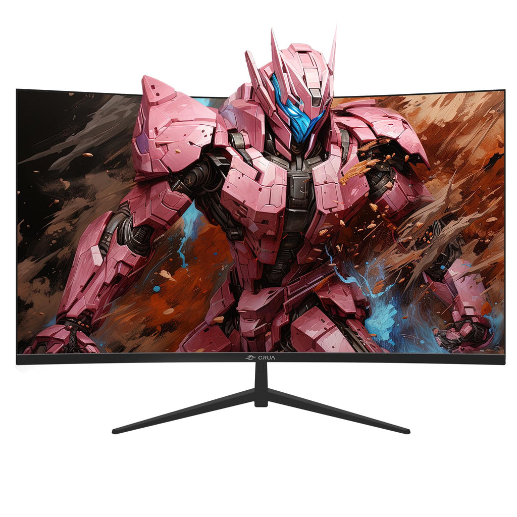 CRUA 32" FHD 200Hz Curved Gaming Monitor, 1800R, AMD FreeSync, Black