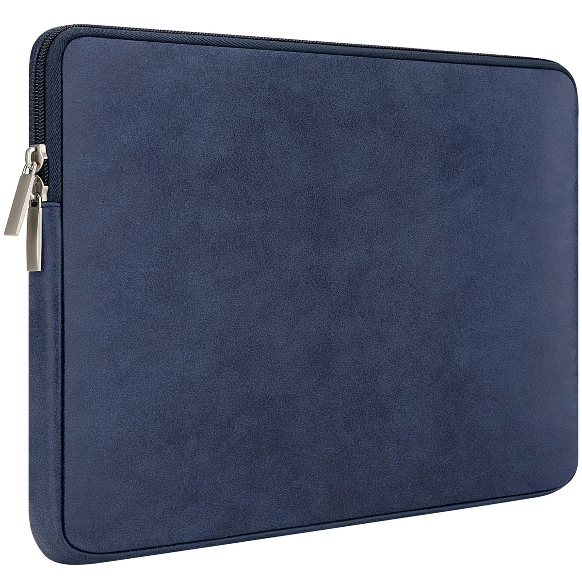 RAINYEAR 16 Inch Laptop Sleeve PU Suede Leather Case Padded Cover, Gray